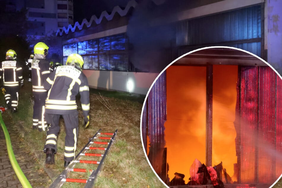 Chemnitz: Brand in Chemnitzer Turnhalle: Polizei schnappt mutmaßliche Feuerteufel