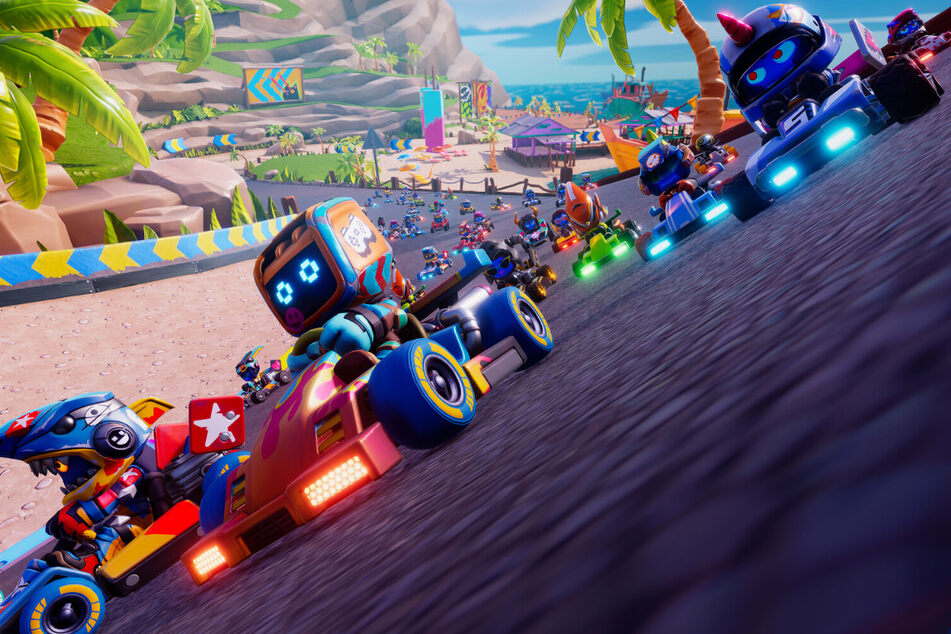 Stampede Racing ist ein Mix aus Mario Kart und dem Genre Battle Royale.