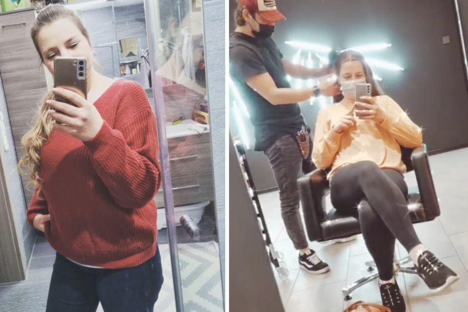 Reality-TV-Sternchen Sarafina Wollny (26, "Die Wollnys") besuchte das erste Mal seit zweieinhalb Jahren wieder einen Friseur-Salon.