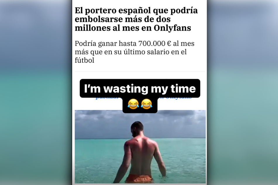 Auf Instagram nahm David de Gea (33) den OnlyFans-Vorschlag mit Humor.