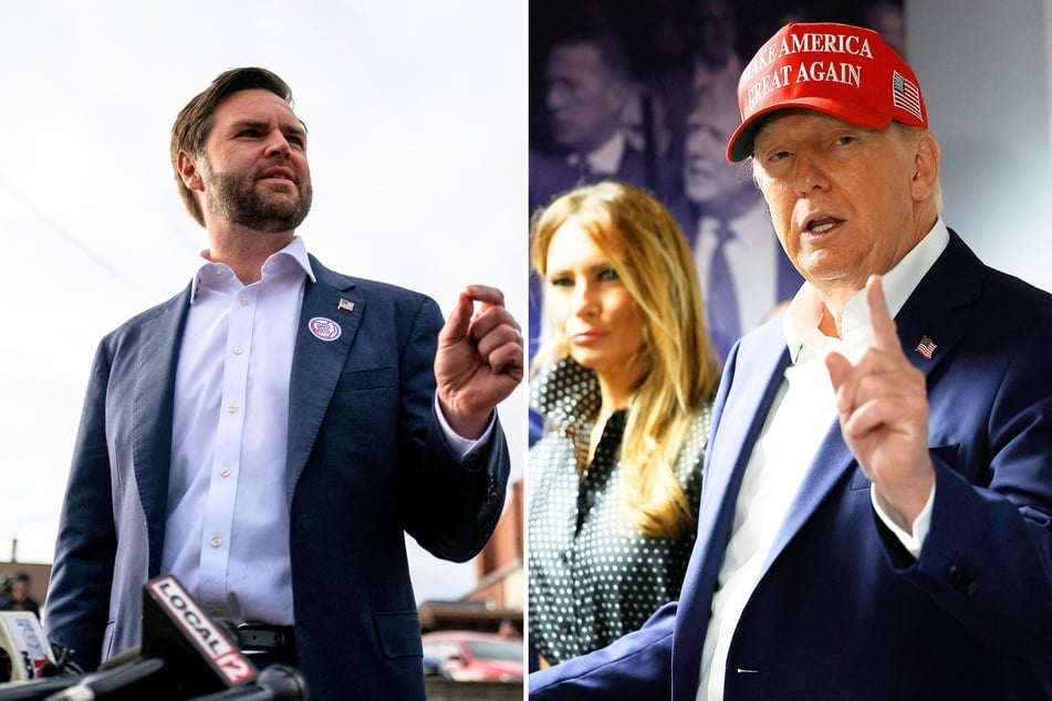 Presidential candidate Donald Trump (r.) and his running mate JD Vance (l.) both said they were confident they will win while casting their votes on Tuesday.