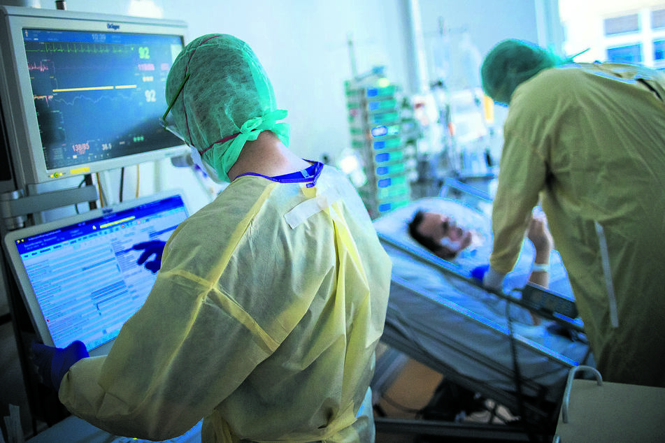 Mitentscheidend für Lockerungen: die Bettenbelegung in Sachsens Kliniken.