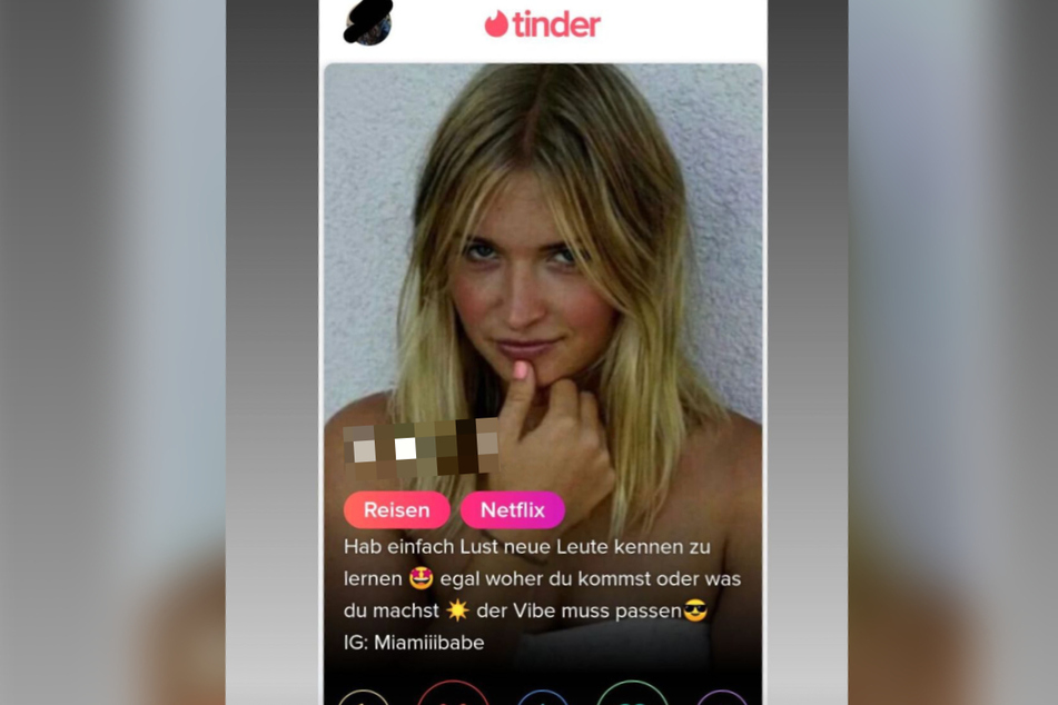 Charlotte Weises (29) geklautes Profilbild auf Tinder.