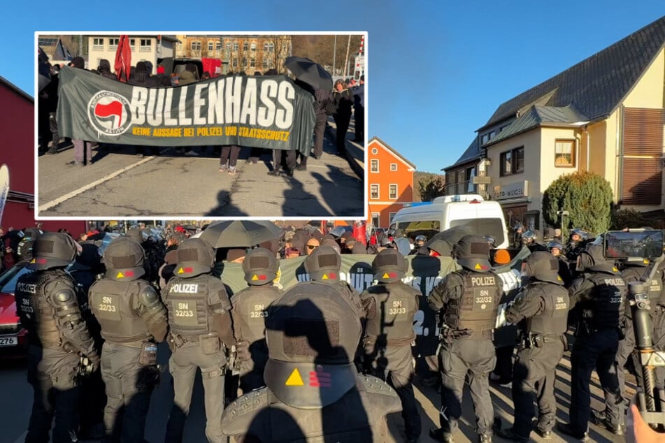 Antifa-Demo in Schwarzenberg endet mit 18 Anzeigen und friedlicher Bergparade