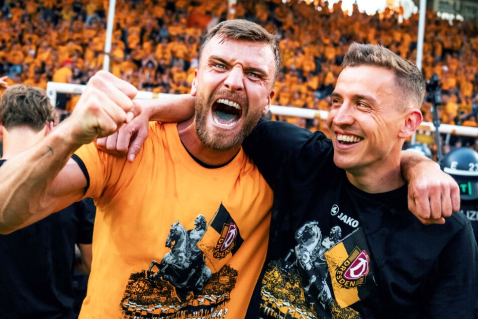 Sichere Dir das offizielle Aufstiegsshirt der SGD in der Gutschein-Box Aufstieg und profitiere von vielen Vorteilen im Verein.