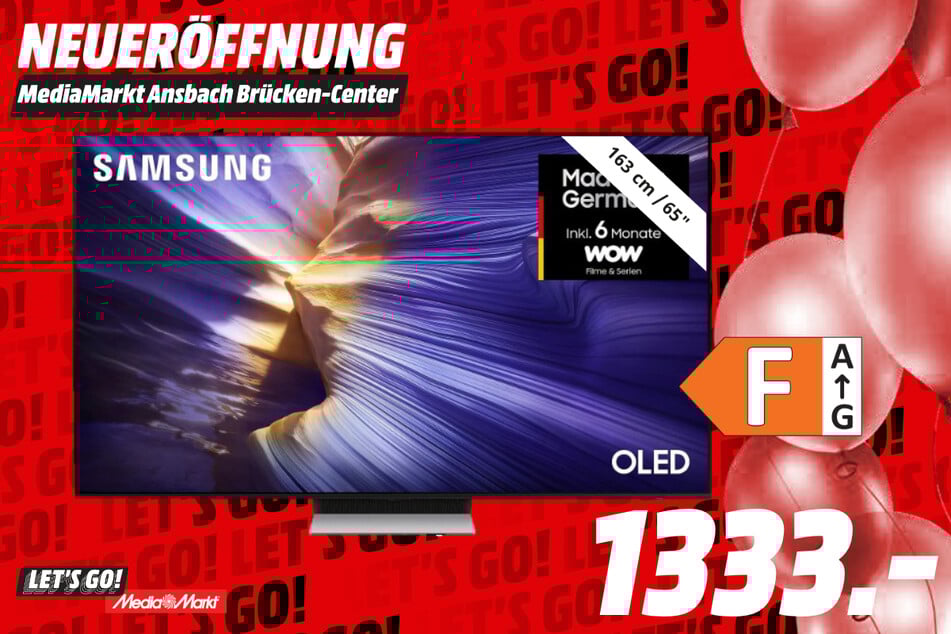 65-Zoll Samsung-Fernseher für 1.333 Euro.