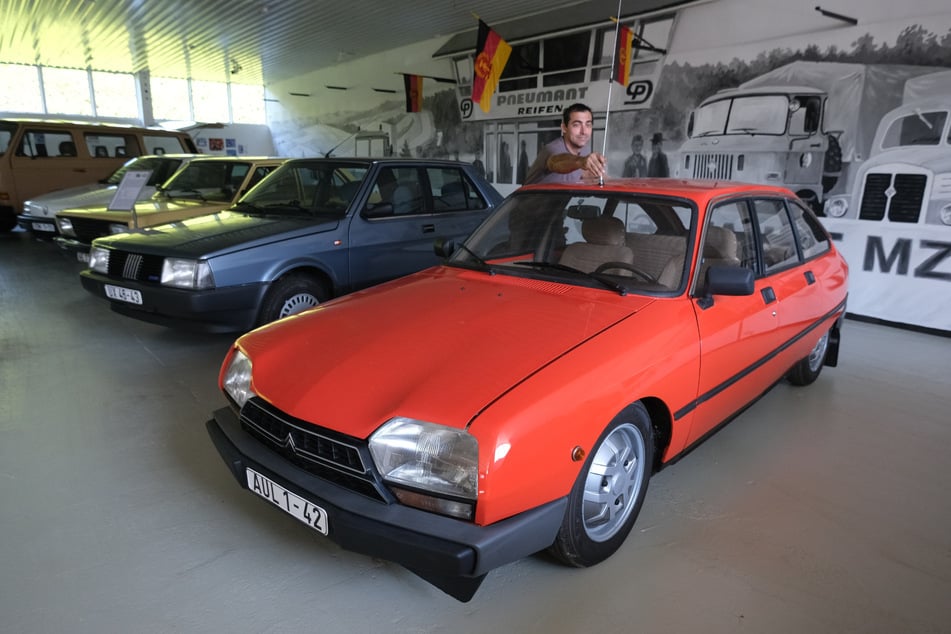 Ein Citroën GSA Pallas aus dem Jahr 1981 steht im Oldtimermuseum Culitzsch.