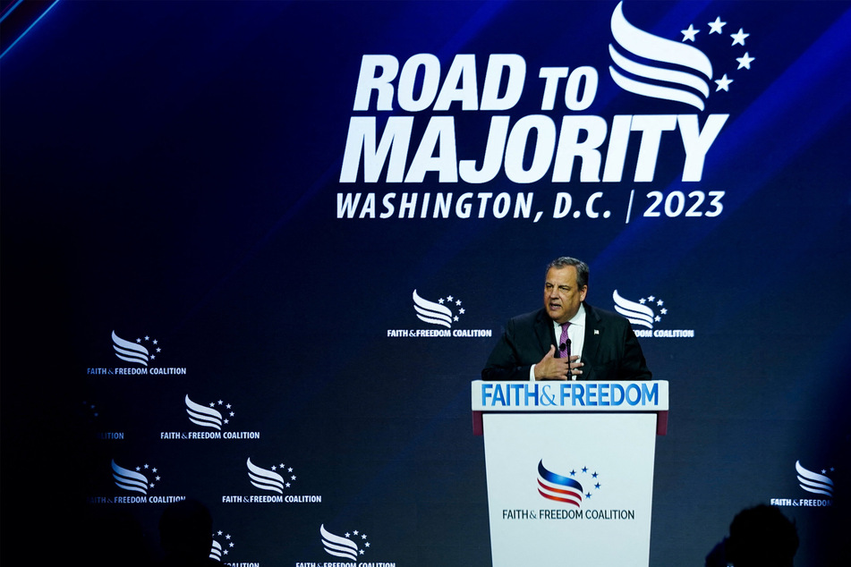 Former New Jersey Gov. Chris Christie addressed The Faith and Freedom Coalition's Road to Majority conference on Friday, as was booed when he bashed Trump.