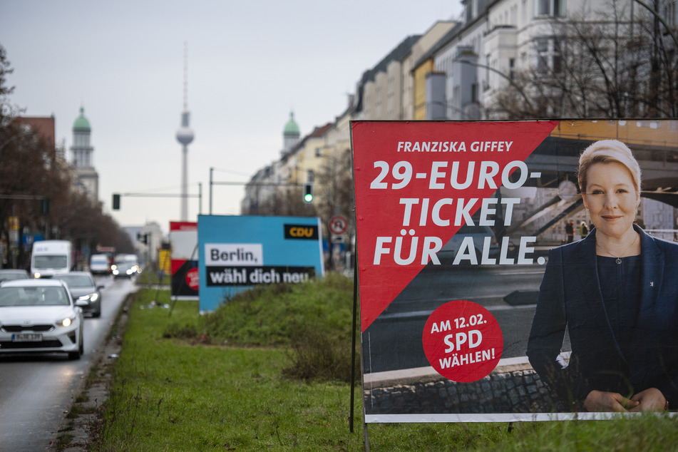 Franziska Giffey und ihre Berliner SPD werben mit einem in Berlin gültigen 29-Euro-Ticket für ihre Wiederwahl.