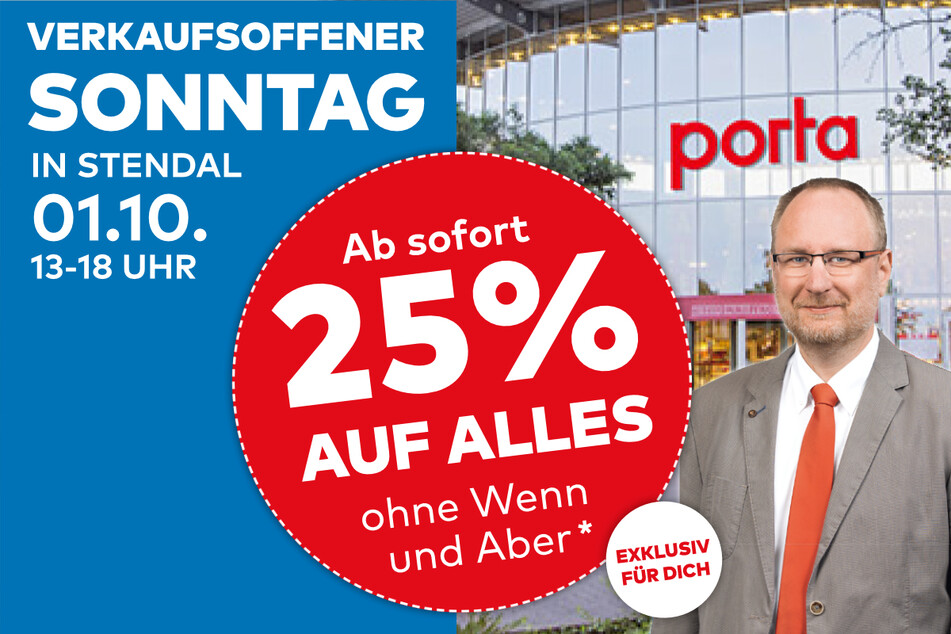 Sichert Euch jetzt 25 Prozent auf alles, im Möbelhaus von Geschäftsleiter Oliver Fleßner.