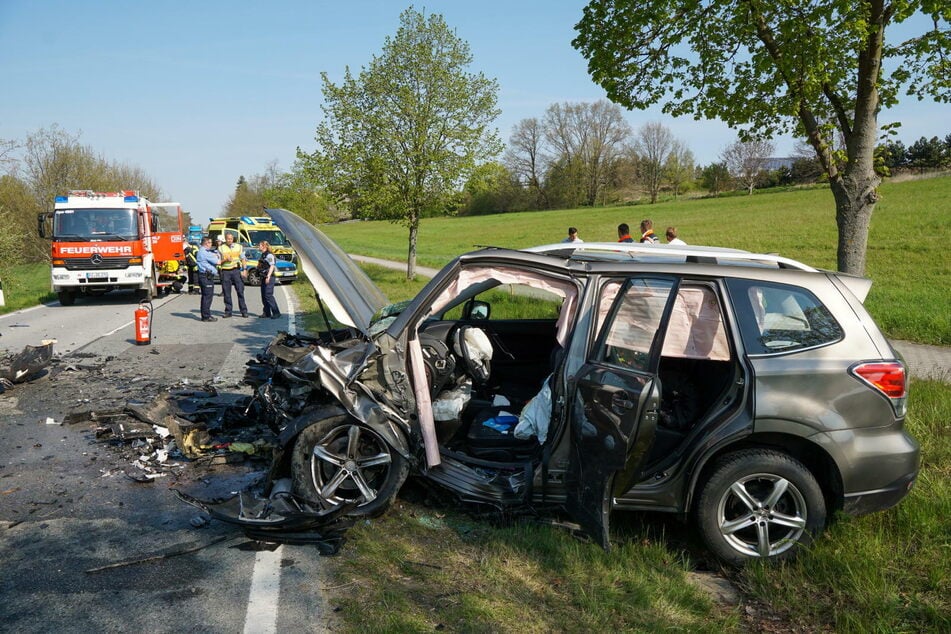 Der Fahrer des Subaru wurde schwer verletzt.