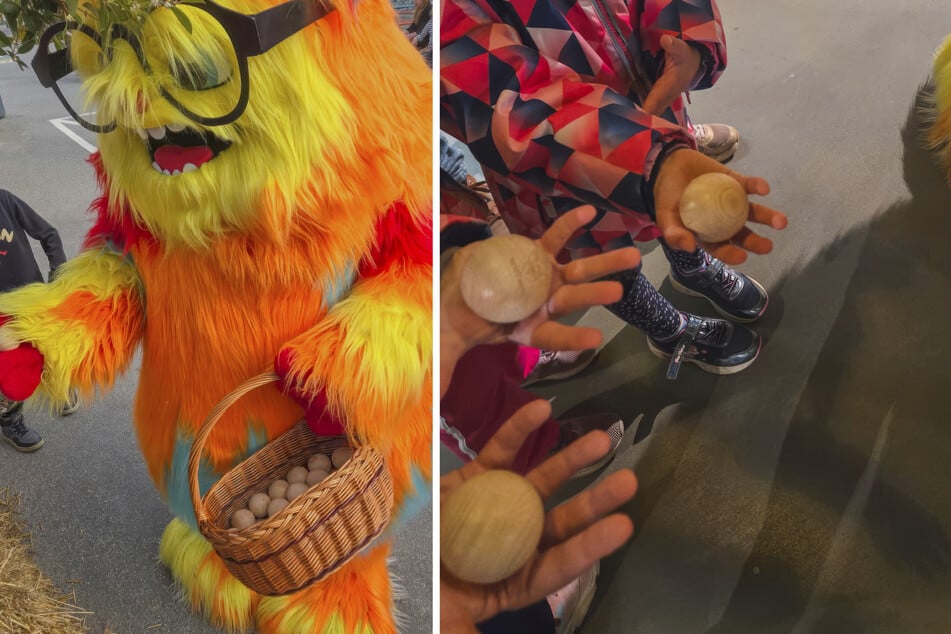 Das Maskottchen Keks der Spiele- und Mitmachmesse "spielraum" hat in Dresden, Leipzig und Umgebung eine besondere Suchaktion gestartet.