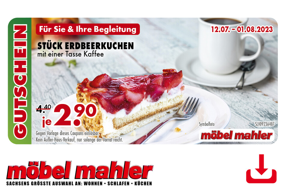 Hier klicken und Coupon herunterladen.