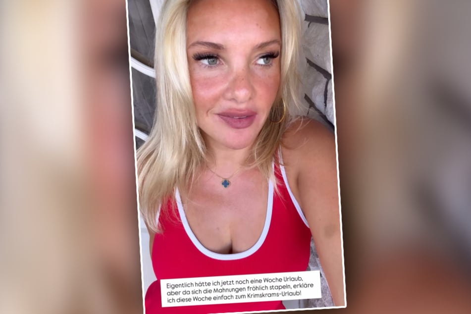 Bei Instagram berichtete Evelyn Burdecki (36) ihren Fans von den sich stapelnden Mahnungen daheim.