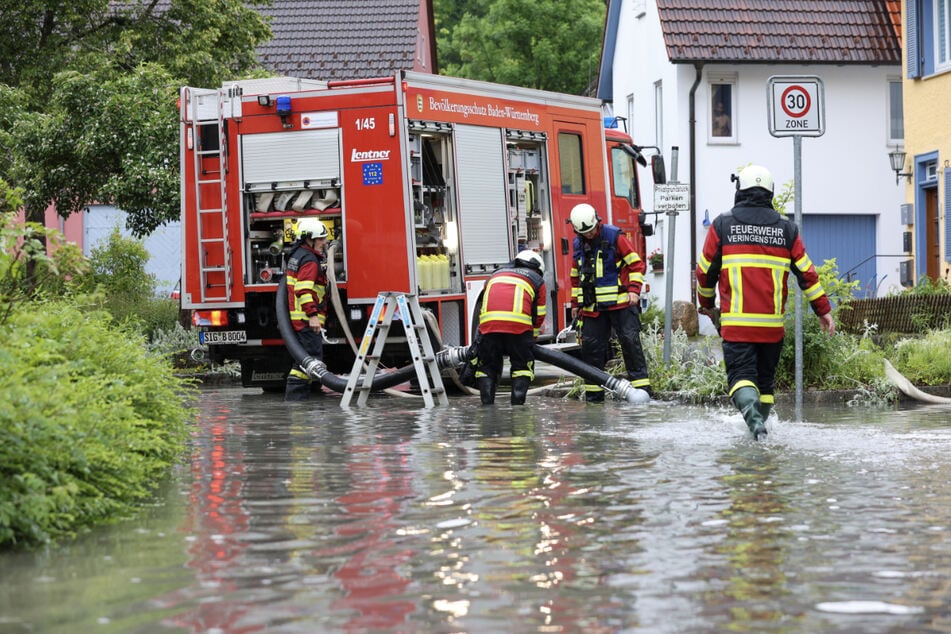 Wieder Unwetter im Süden: Straßen in Kleinstadt überschwemmt