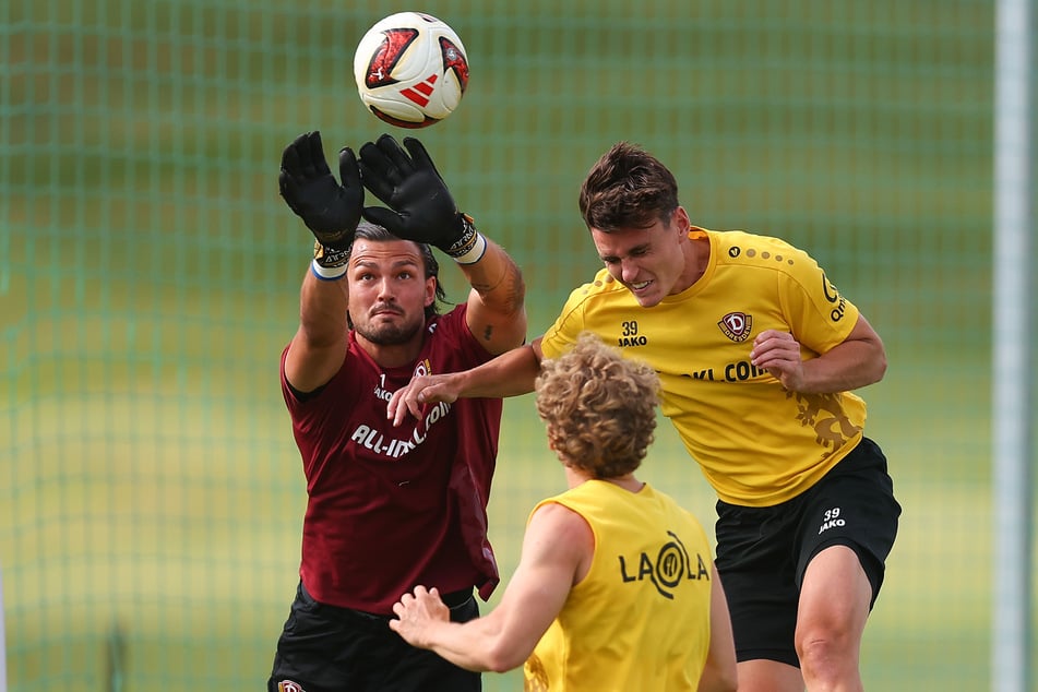 Im Camp - hier mit Tim Schreiber (v.l.), Luca Herrmann und Thomas Keller - standen Standards auf dem Programm. In der Trainingswoche wurde noch einmal intensiver das Augenmerk darauf gerichtet.