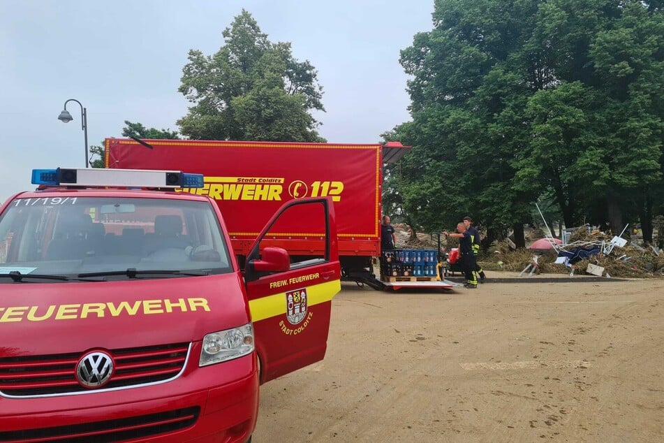 Der Helfertrupp aus Grimma und Colditz ist seit Samstagmorgen dabei, die Menschen in Ahrweiler zu unterstützen.