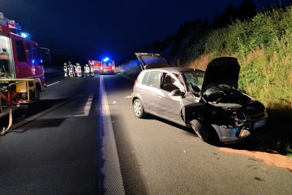 Unfall A7: Hyundai schleudert über die A7: 21-Jähriger schwer verletzt!