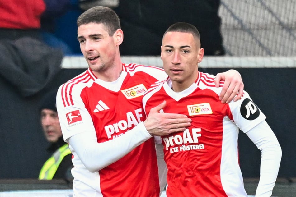 Marin Ljubicic (23, r.) soll auch in der nächsten Saison gemeinsam mit Andrej Ilic (25) für Union Berlin auf Torjagd gehen.