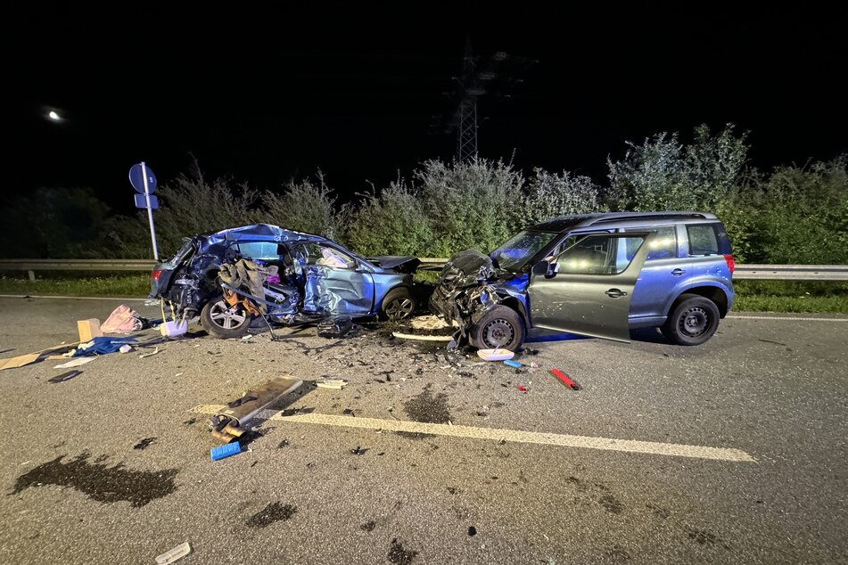 Die Unfallstelle auf der B11 bei Landshut.