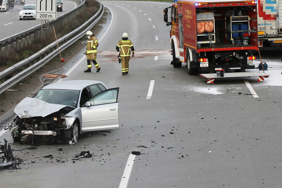 Nach schwerem Unfall am Dienstagabend: Die A6 in Fahrtrichtung Mannheim wurde voll gesperrt.