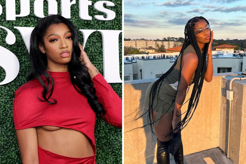 LSU star Angel Reese posted sizzling hot pictures showcasing her fashion sense and Sports Illustrated model figure in celebration of surpassing 2 million Instagram followers.