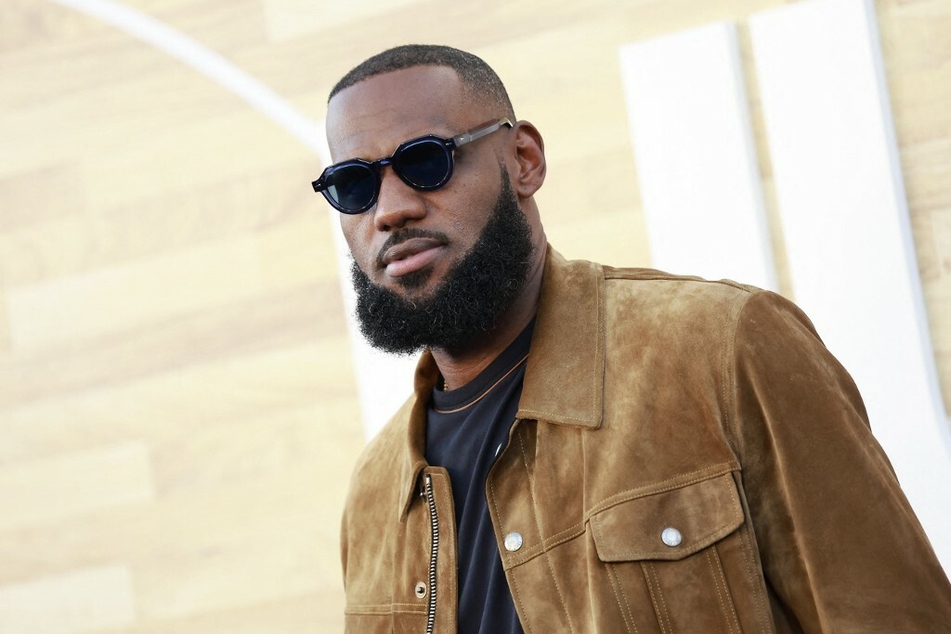 LeBron James hits the red carpet for Netflix's Los Angeles premiere of "Hustle" in Los Angeles, California.