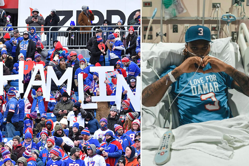 Damar Hamlin has returned home after being discharged from a Buffalo hospital on Wednesday.