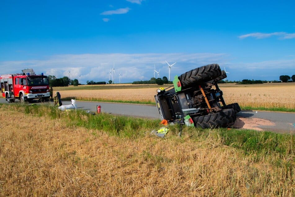 Was genau zum Umkippen des Fahrzeugs führte, ist derzeit noch nicht geklärt.