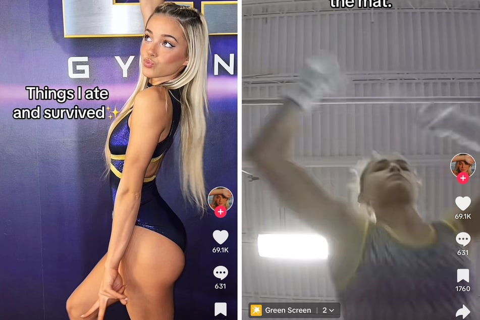 In a TikTok that garnered over half a million views, Olivia Dunne showed she is back in the gym training, and already starting off with epic gymnastics fails.