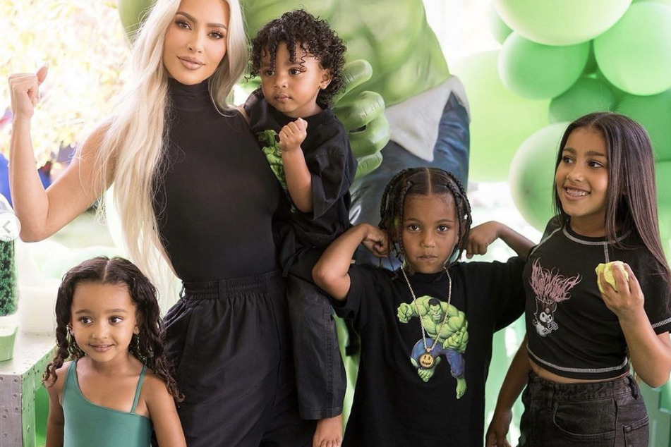 Kim Kardashian was given an adorable and creative gift from her four children on Mother's Day.