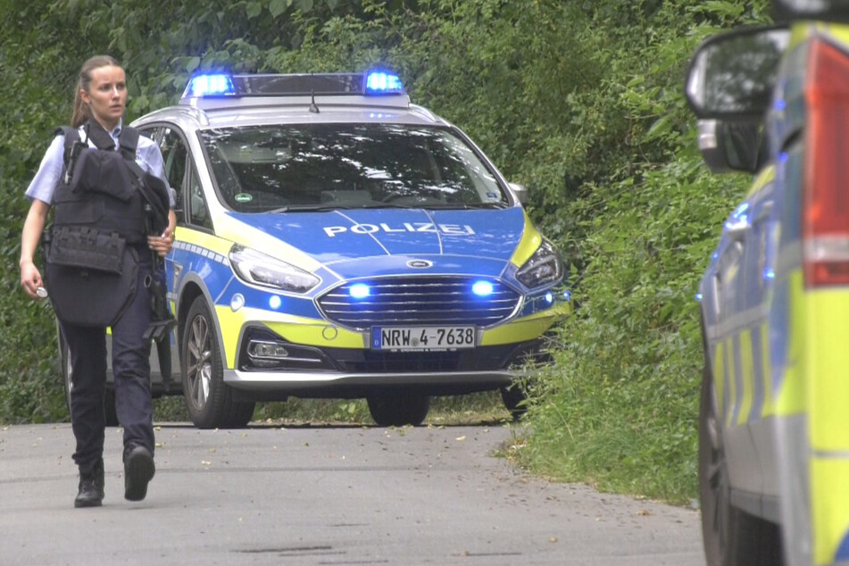 Die Polizei war mit zahlreichen Einheiten in Bielefeld im Einsatz.
