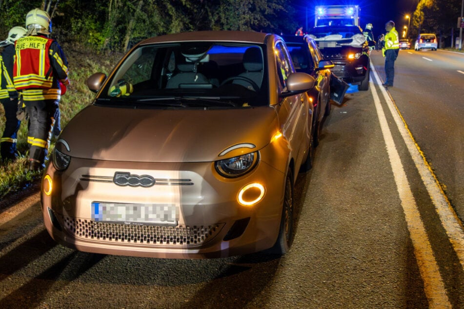 Nachdem die Fiat-Fahrerin verkehrsbedingt gebremst hatte, kam es zum Auffahrunfall.