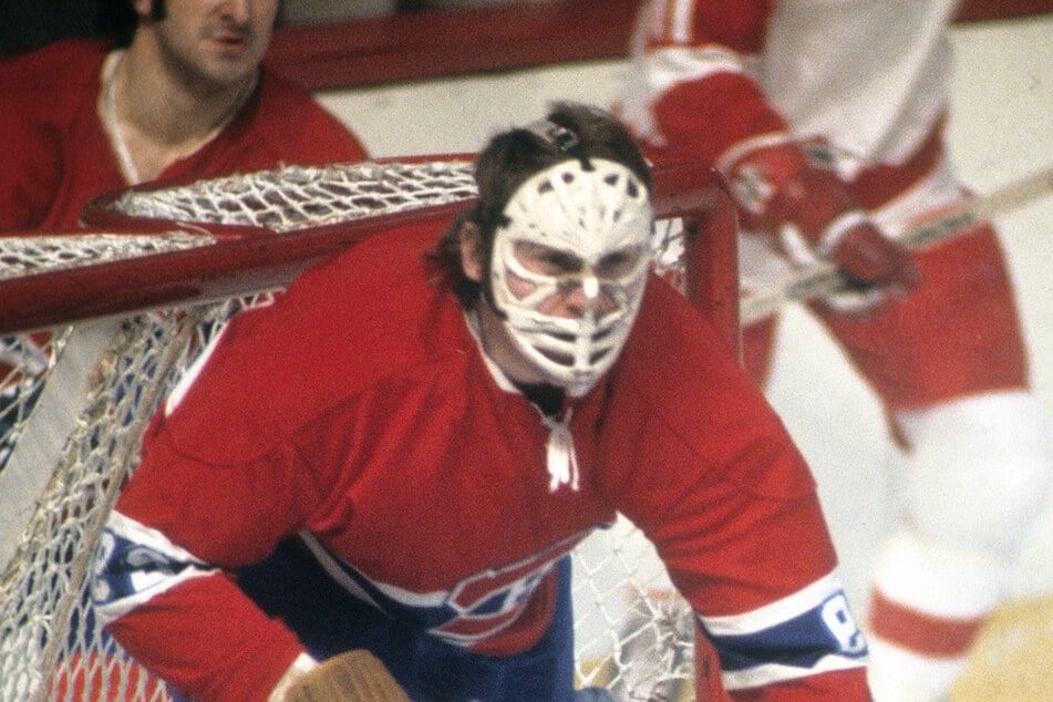 Ken Dryden (†78) 1973 im Tor der Montreal Canadiens.