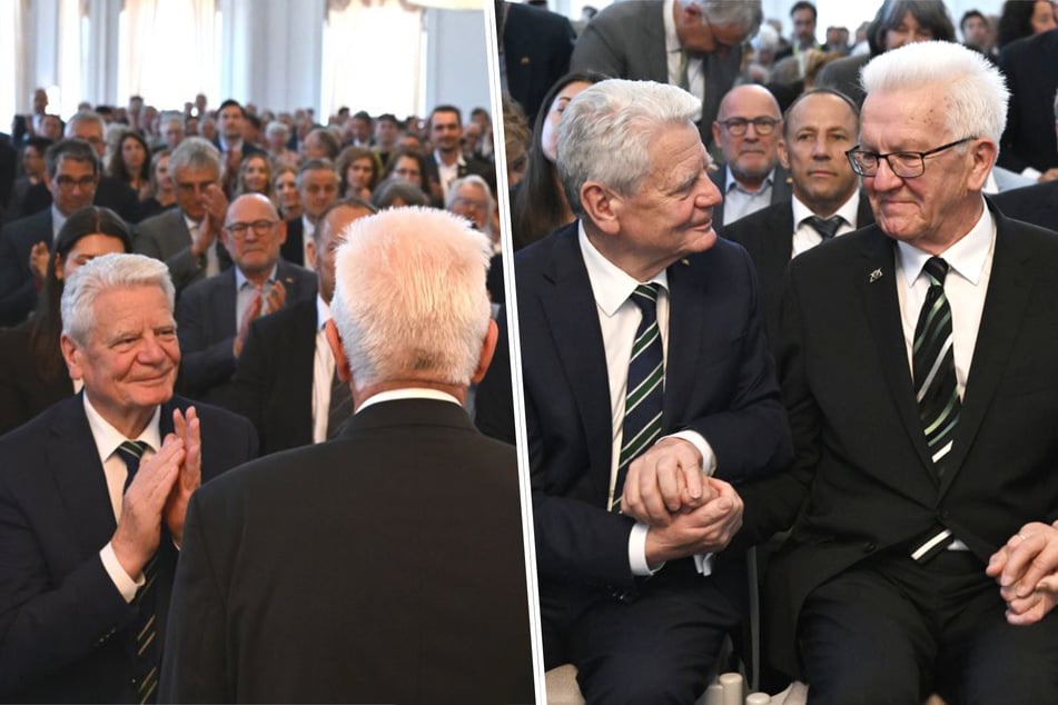 Bewegender Abschied in Stuttgart: Gauck adelt Kretschmann als "kulturprägende" Führungsfigur