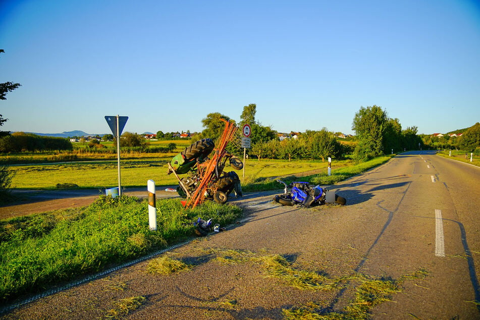 An dieser Nebenstraße im Landkreis Göppingen krachte es gewaltig.