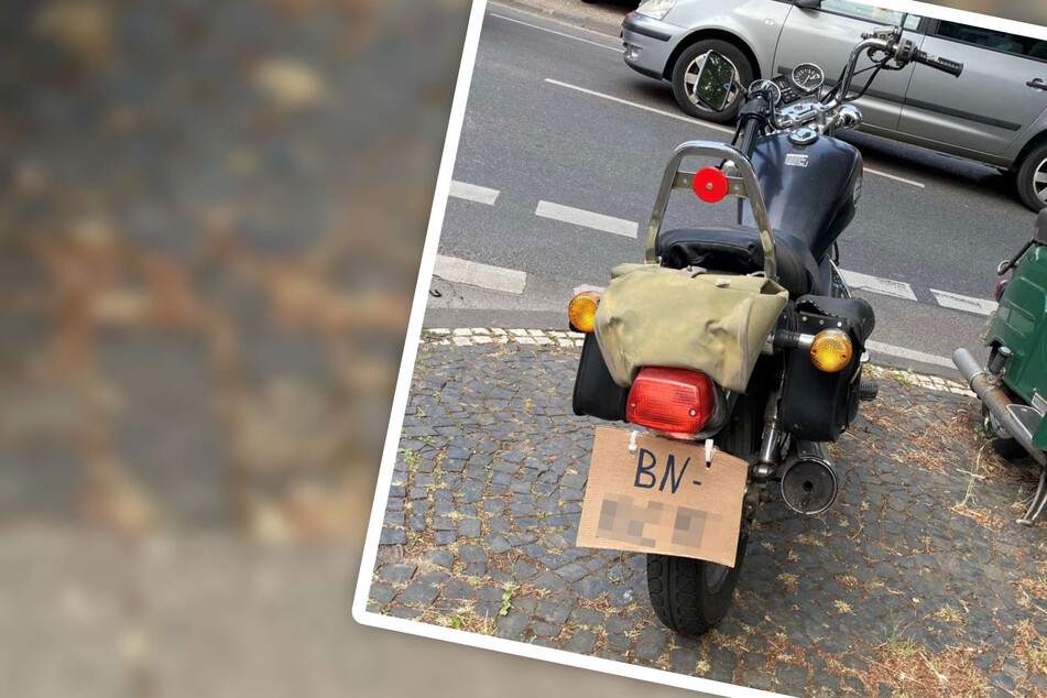Biker mit Pappschildern statt Kennzeichen unterwegs: Dann entdeckt die Polizei noch mehr
