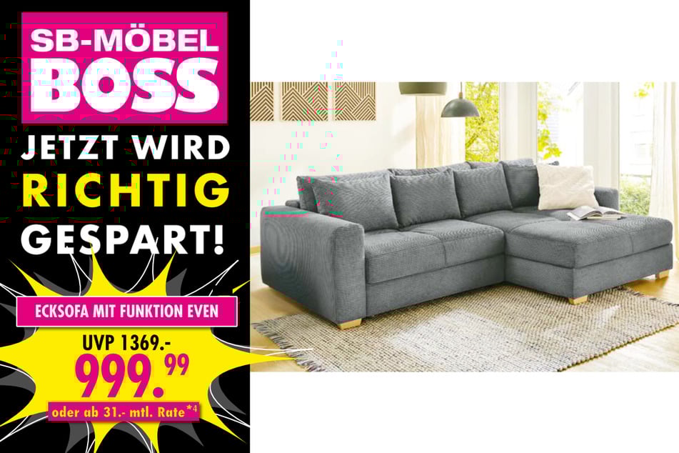 Ecksofa mit Funktion Even