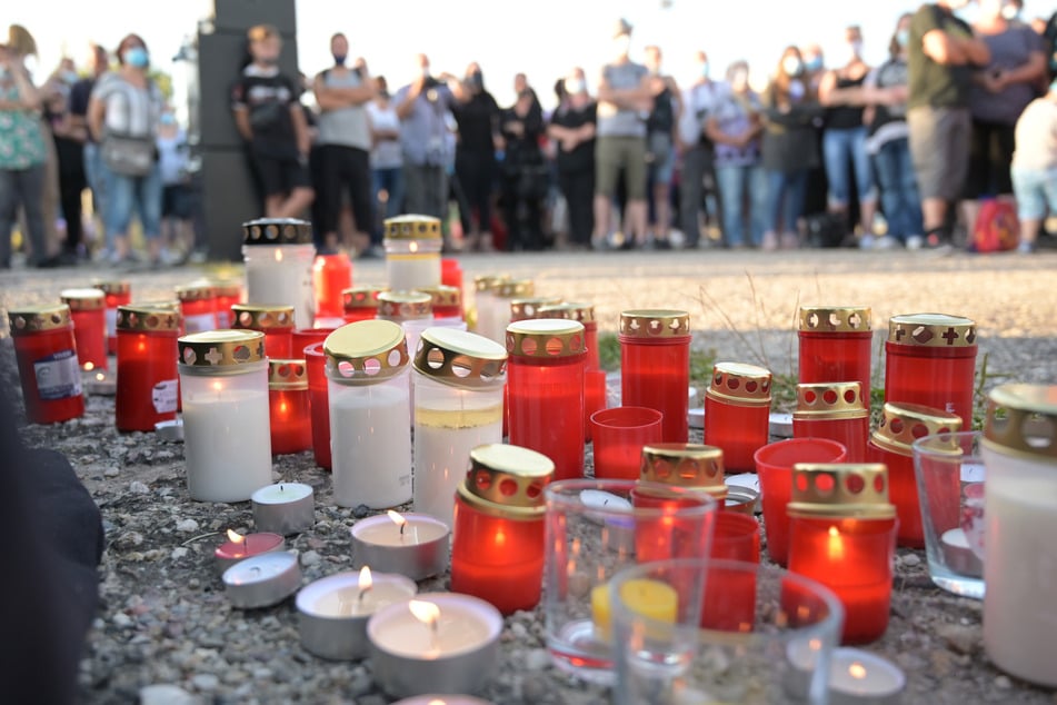 Viele Kerzen brannten bei der Gedenkveranstaltung.