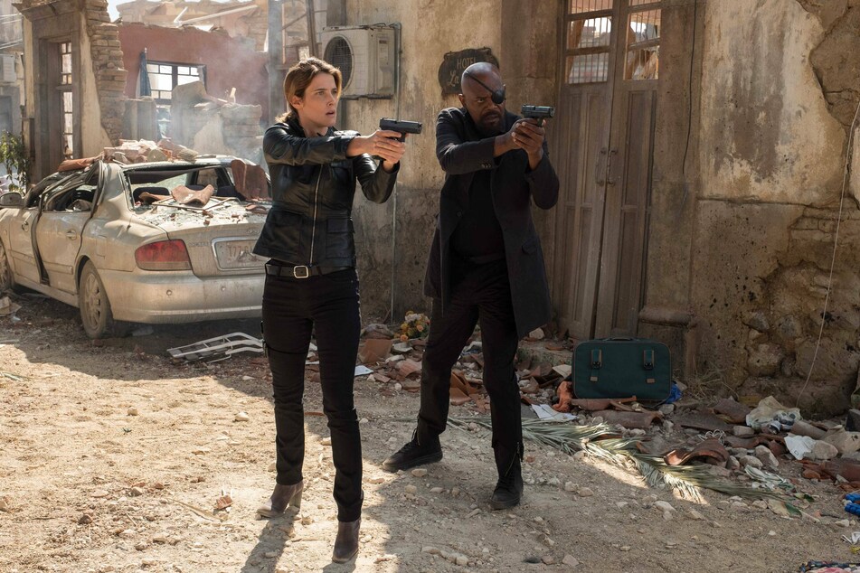 Samuel L. Jackson (r) and Cobie Smulders (l) will reprise their roles from the Marvel Cinematic Universe as Nick Fury and Maria Hill in the upcoming series, Secret Invasion.