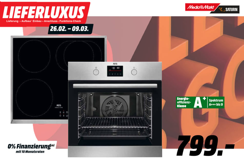 AEG-Einbauherdset für 799 Euro.