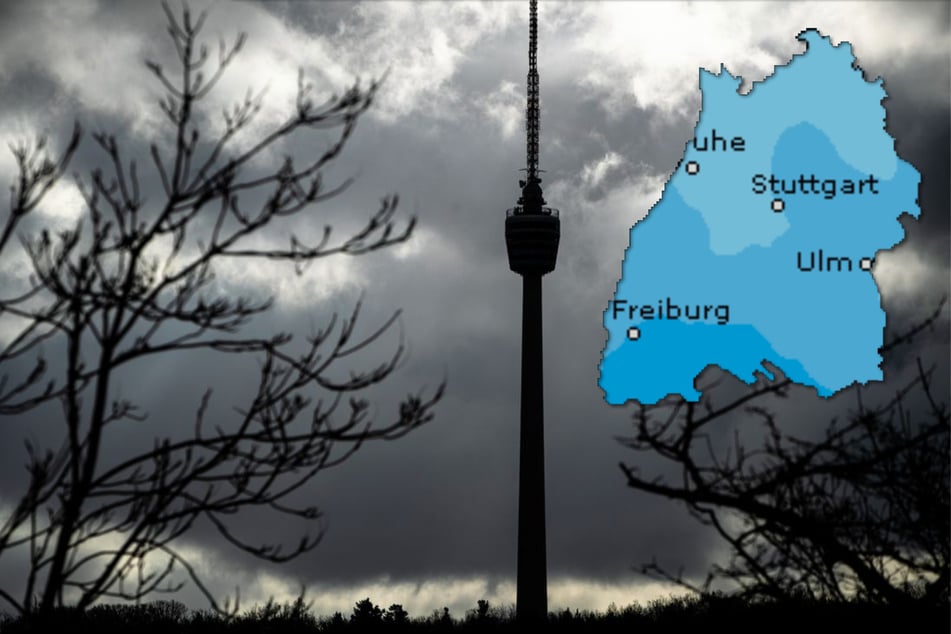 Die Regenwahrscheinlichkeit steigt zum Wochenbeginn, wie die Karte zeigt.
