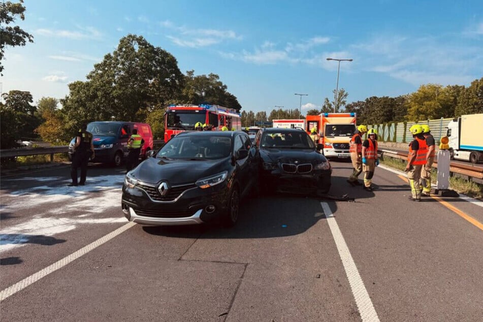 In den Crash sind sechs Autos verwickelt gewesen.
