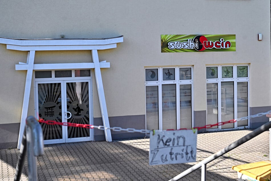Das Lokal auf der Potschappler Straße öffnet erst wieder, wenn die Wasserleitungen saniert sind.