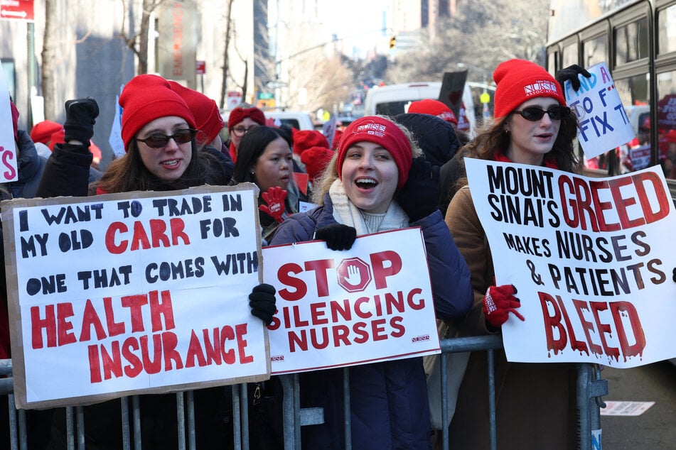 Nurses across New York City launched a historic strike on Monday, urging better pay and working conditions.