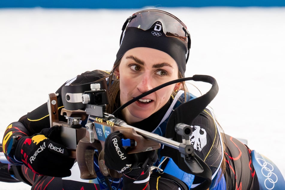 Vanessa Voigt (29) bei den Olympischen Winterspielen 2026 in Antholz.