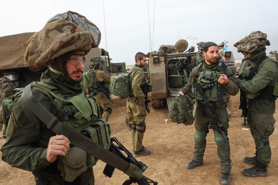 Israelische Soldaten vor einem Einsatz im Gazastreifen.