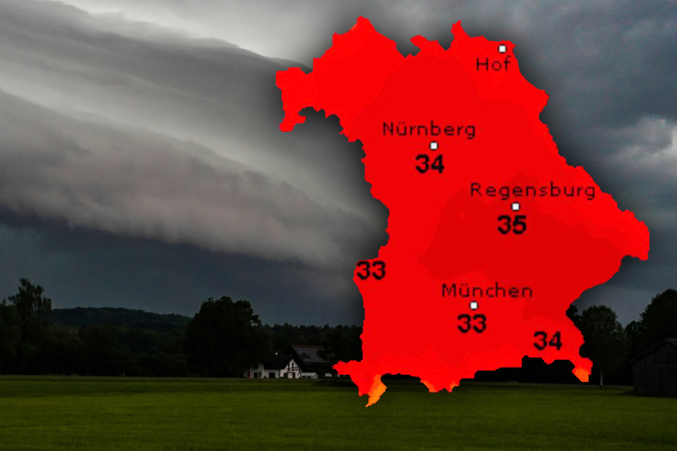 Hitze und heftige Gewitter in ganz Bayern: Wetter diese Woche hat es richtig in sich!
