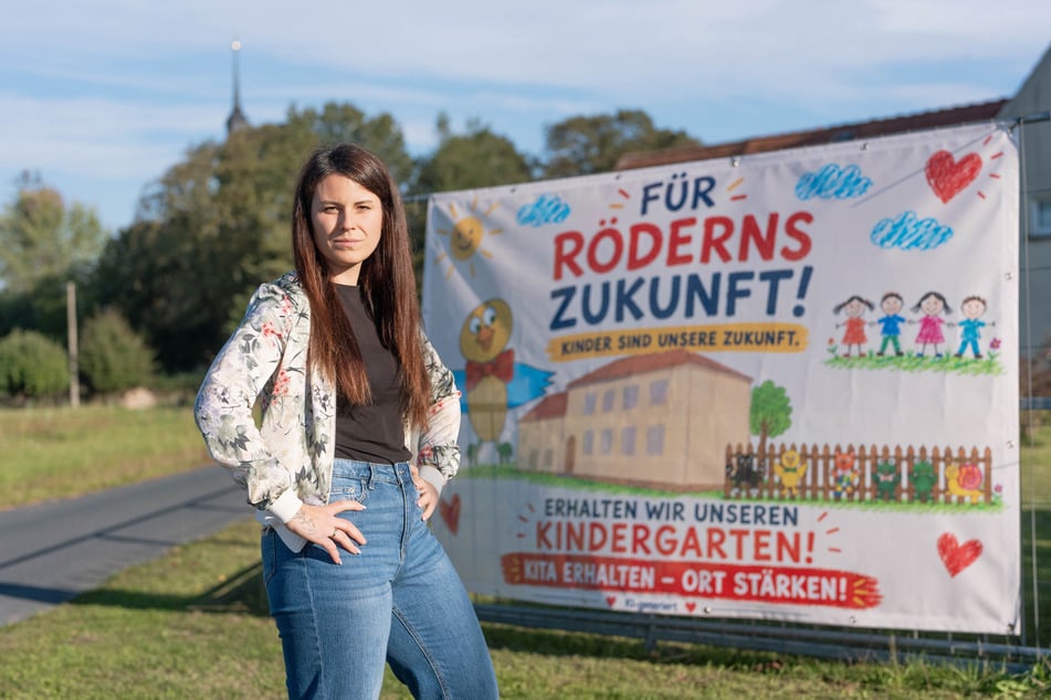 Anne Roßberg (33) kämpft für sich und ihre Tochter (3) um den Erhalt der einzigen Kita im Dorf.