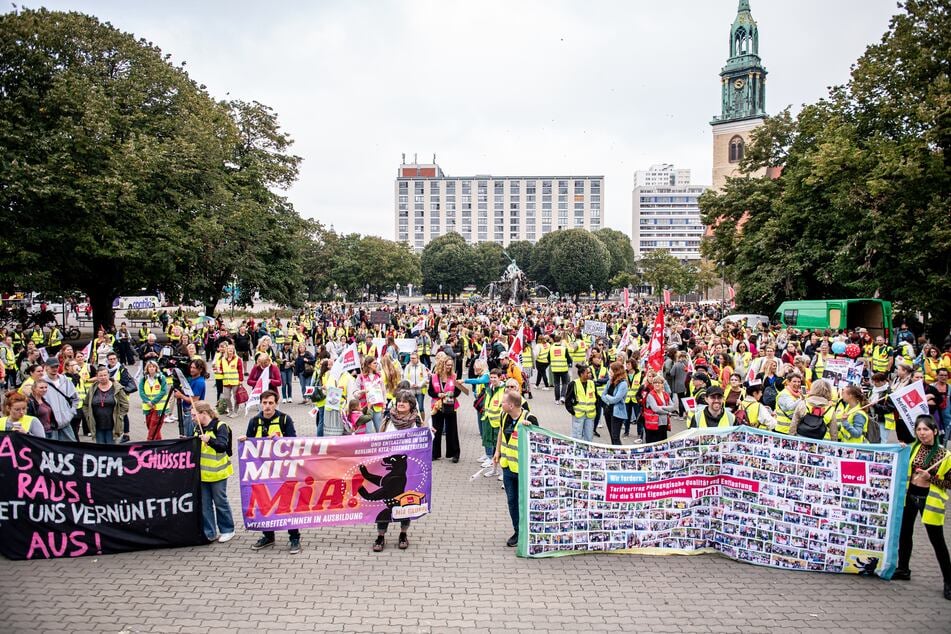 Laut dem Statistikamt Berlin-Brandenburg wurden 169.449 Kinder in Berlin Kitas betreut.